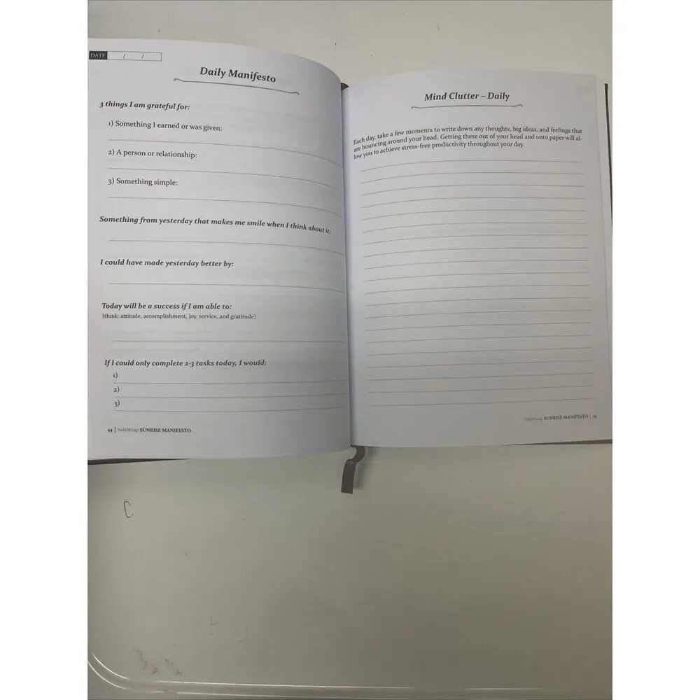 Salt Wrap The Sunrise Manifesto Guided Morning Journal  Reflection Self-Care